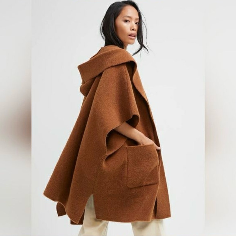Brown Women's Hooded Coat